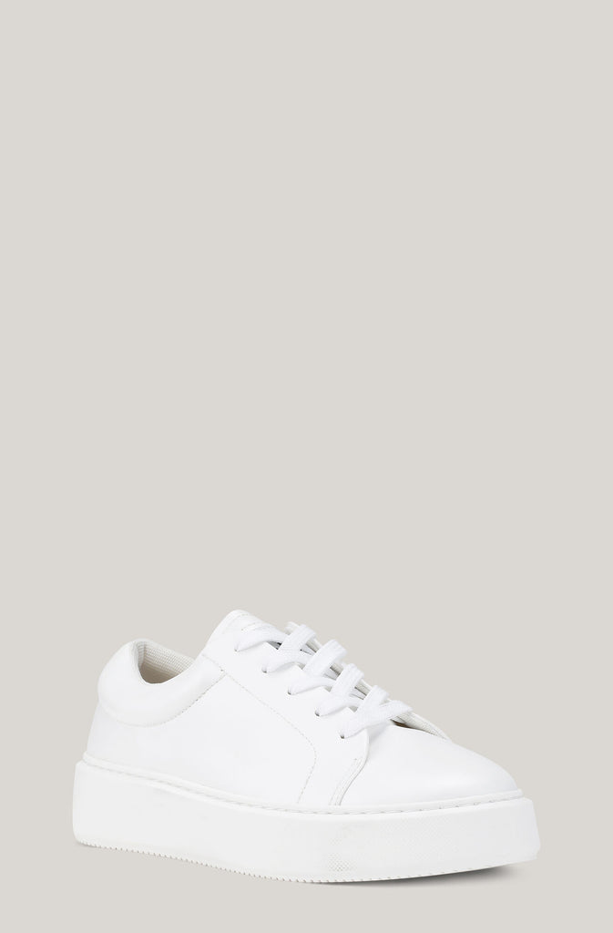 Sporty Mix Cupsole Sneaker in Egret