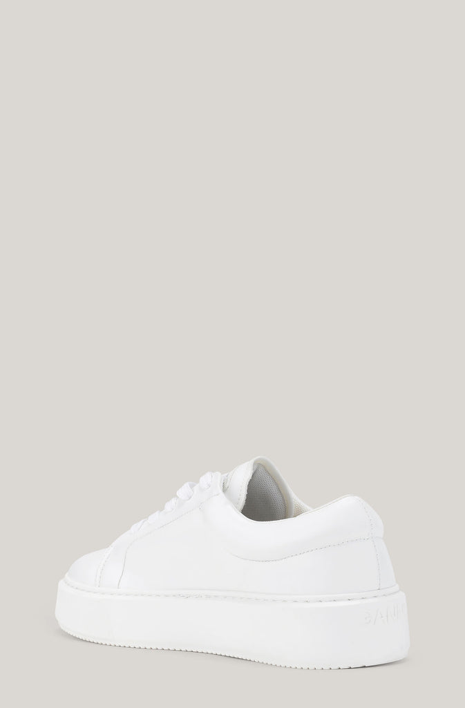 Sporty Mix Cupsole Sneaker in Egret