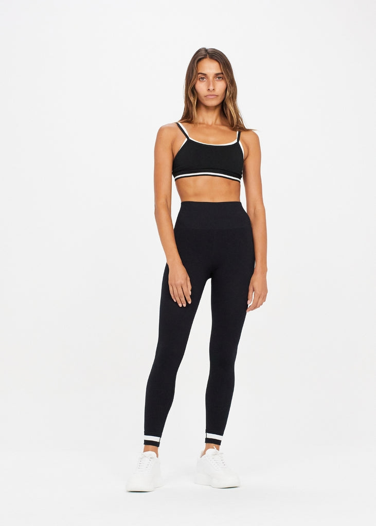 Seamless Midi Pant in Black