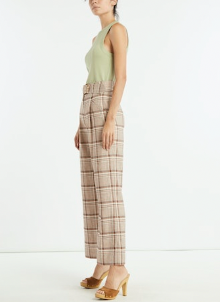 Newman Pant in Khaki Multi