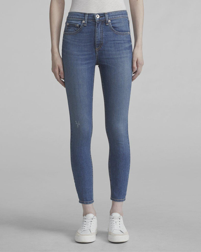 High Rise Ankle Skinny