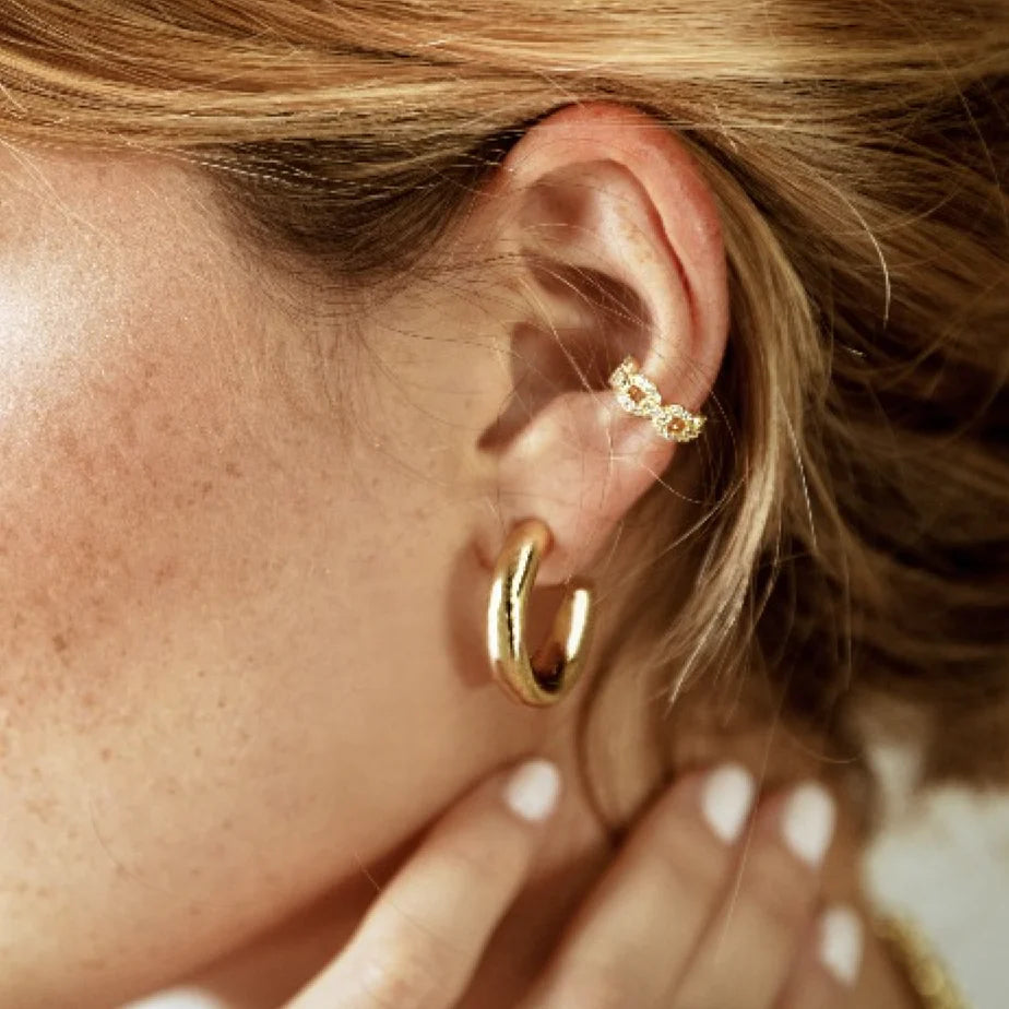 Everyday Hoop Earrings in Gold