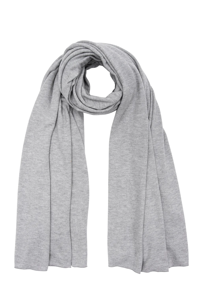 Sweater Blanket Scarf in Heather Grey