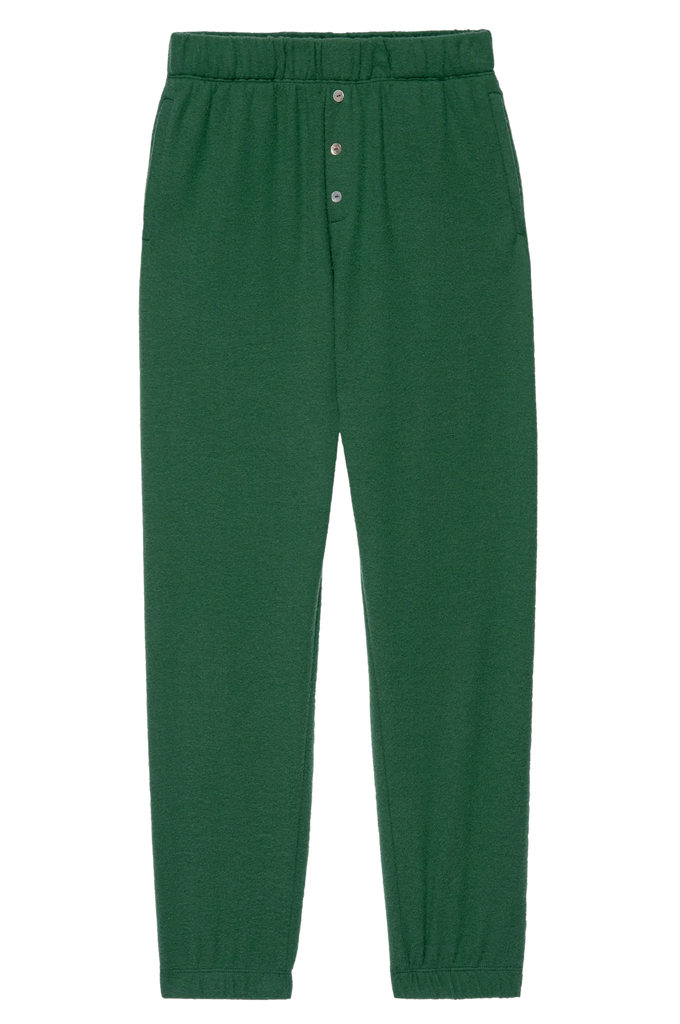 Sweater Henley Sweatpant in Pine