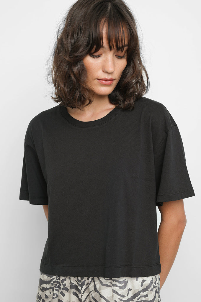 Boxy Crew in Black